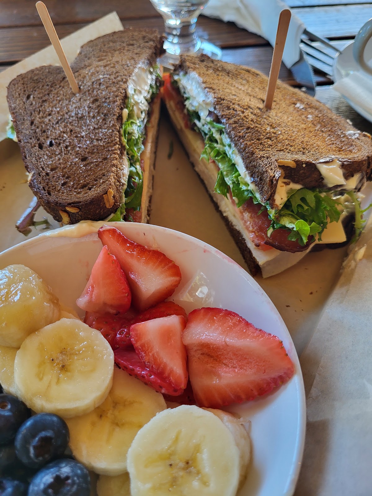 Sandwiches on house bread